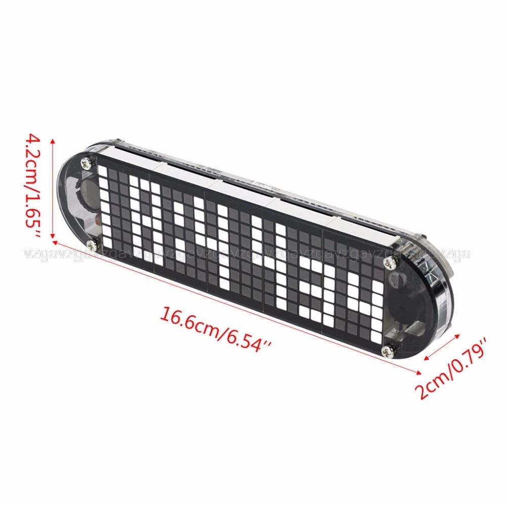 DS3231 Multifunction Alarm Clock LED Dot Matrix Animation Effects DIY Kit Digital Time Display JUN16