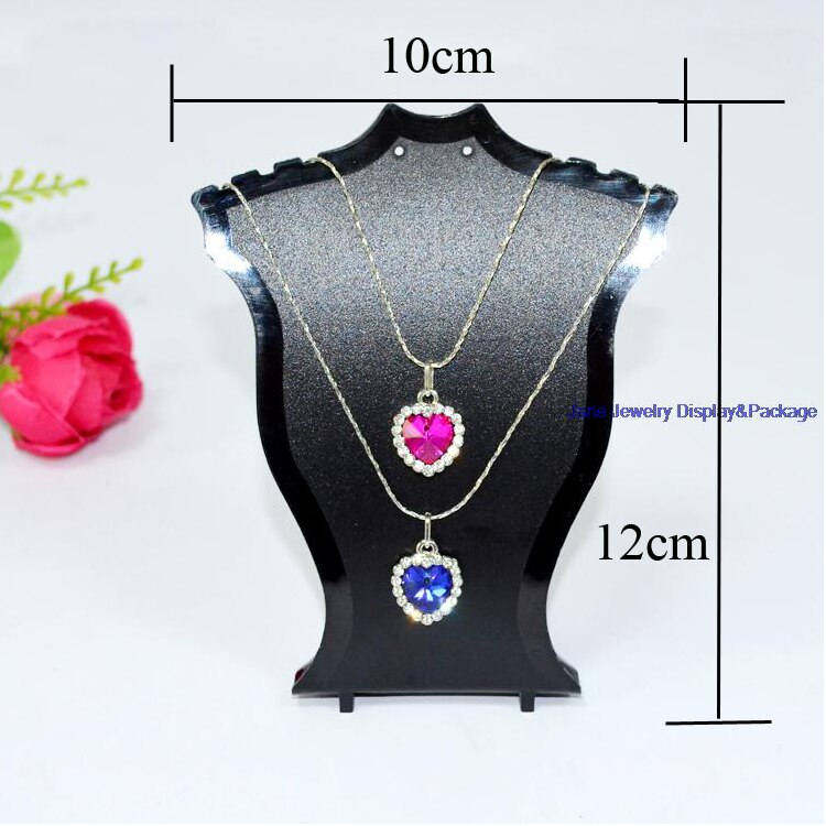 Black, White Clear Plastic Necklace Display Stand Pendant Display Holder Jewelry Display Stand Earring Display Stent