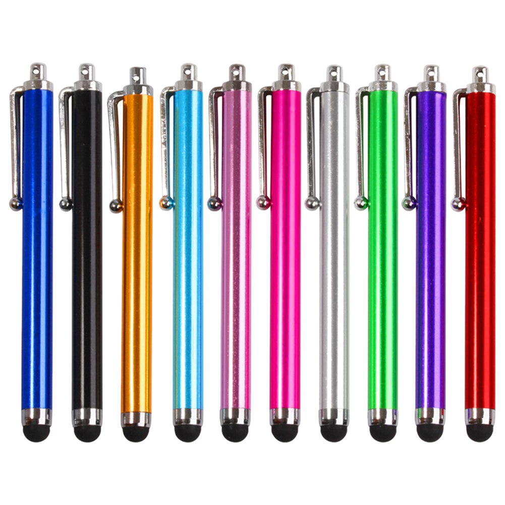 10 stücke Runde Universal- Kapazitiven Telefon Touchscreen PC Multifunktions Ersatz Tragbare Tablette Stift Stift Clip