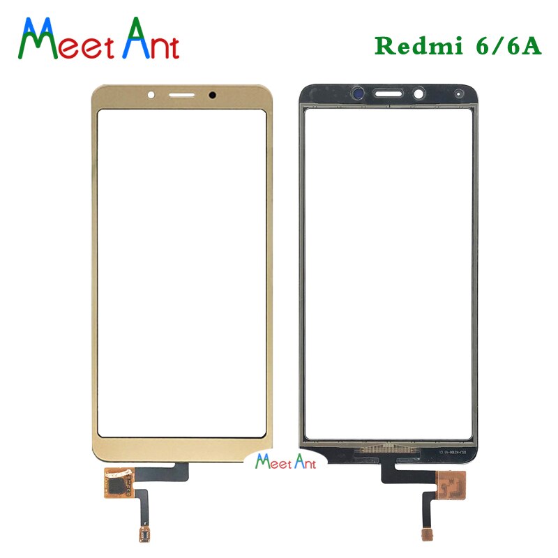 5.45 &#39;&#39;di alta qualità per Xiaomi Redmi 6 6A tocco schermo Digitizer sensore pannello esterno in vetro nero bianco oro