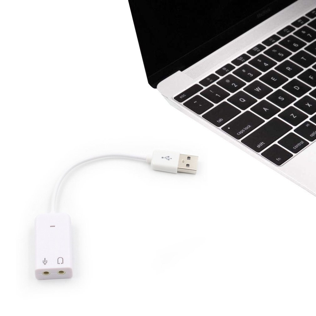 Externe Usb Geluidskaart 7.1 Adapter Usb Naar 3D Virtual Sound Audio Headset 3.5Mm Jack Voor Laptop Pc notebook
