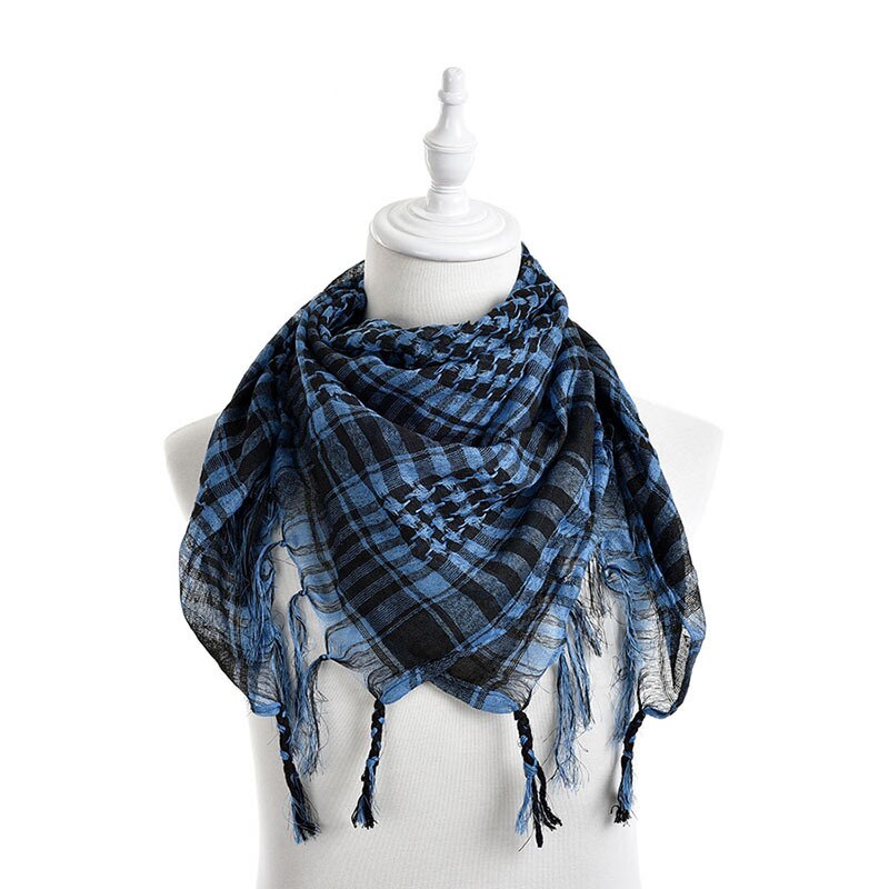 6 Colors Unisex Women Men Checkered Arab Grid Neck Keffiyeh Palestine Scarf Wrap