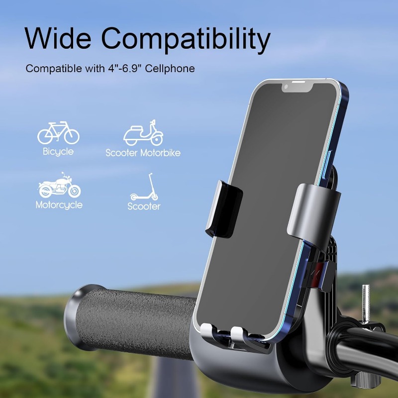 Fahrrad-Handyhalter, freie Drehung, praktisch-Navigationshalter, Reiten, stoßfest, geeignet für Motorräder und Geländefahrzeuge