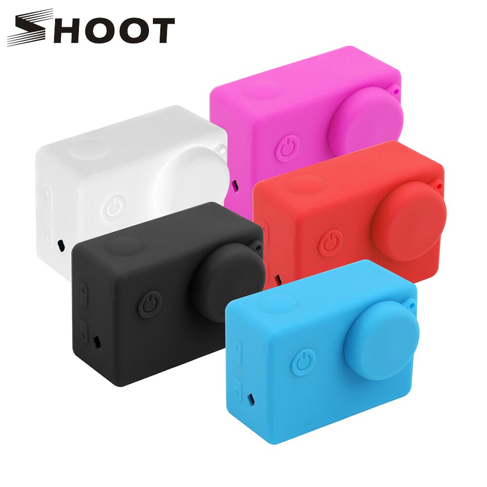 SHOOT Soft Silicone Case Protector for Sjcam Sj4000 Sj5000 Sj6000 Sj7000 Sj9000 Action Camera for sjcam sj7 sj6 Accessories