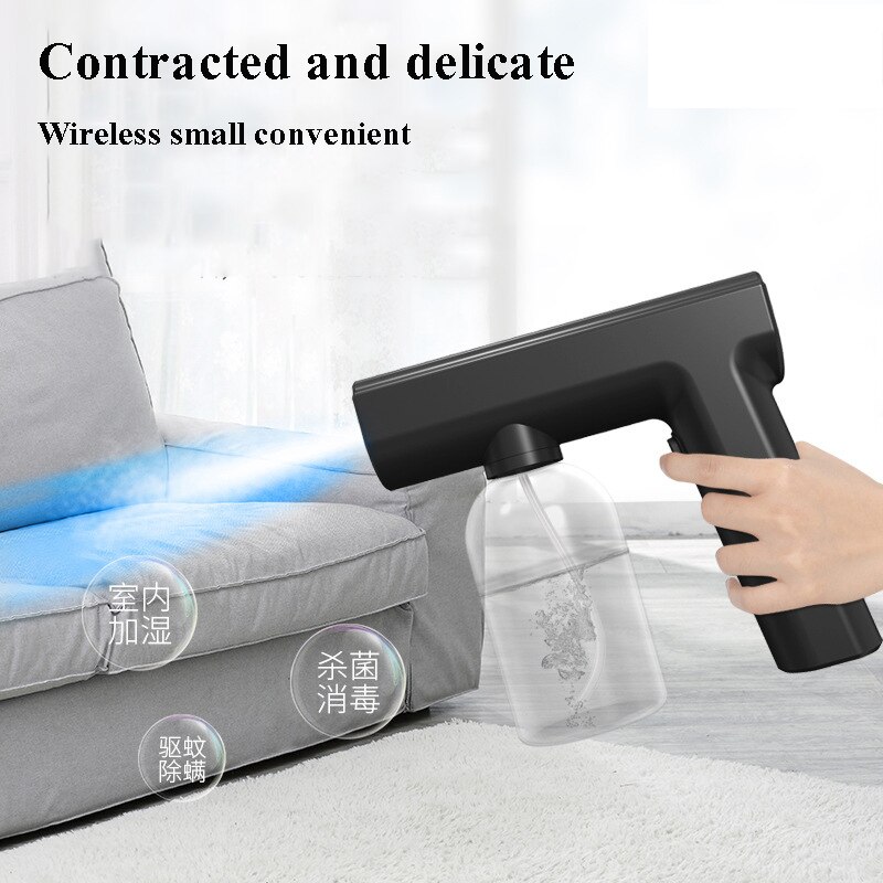 300ml Hand-held Electric Nano Mist Sprayer USB Charging Atomizer Spray Gun ULV Nebulizers Water Fog for Office Garden Sprayer