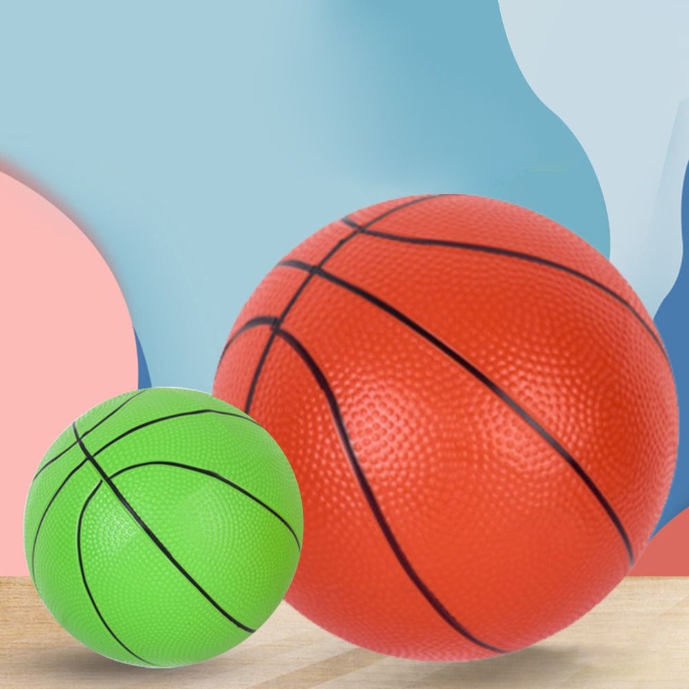 Sports Matches Training Beach Balls Rubber Inflatable Small Basketball Toy Outdoor Games Elastic Balls Kids