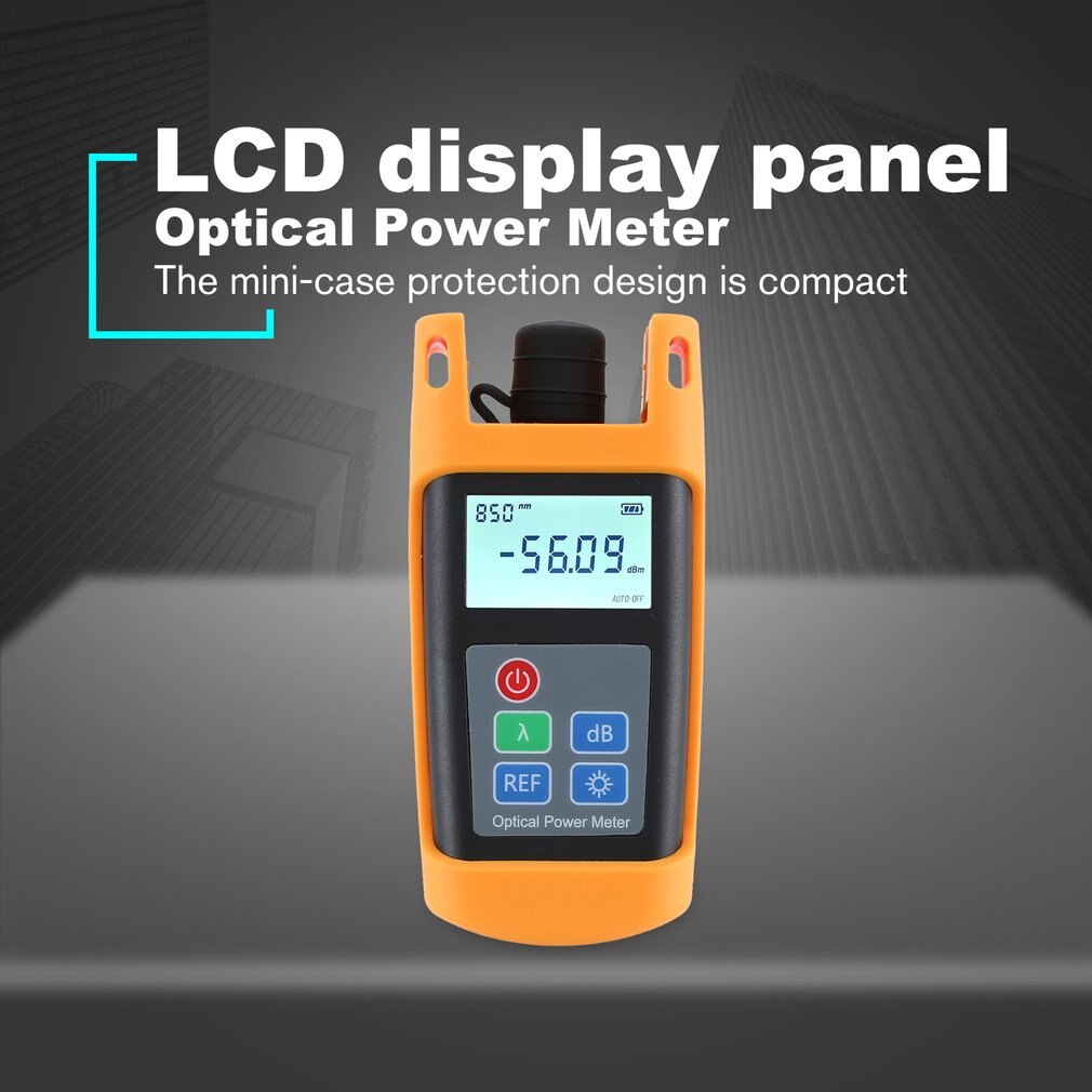 Optical Power Meter -70~+10 Fiber Optic Cable Tester Automatic shutdown For SC CATV Test dBm/ dB/ uW