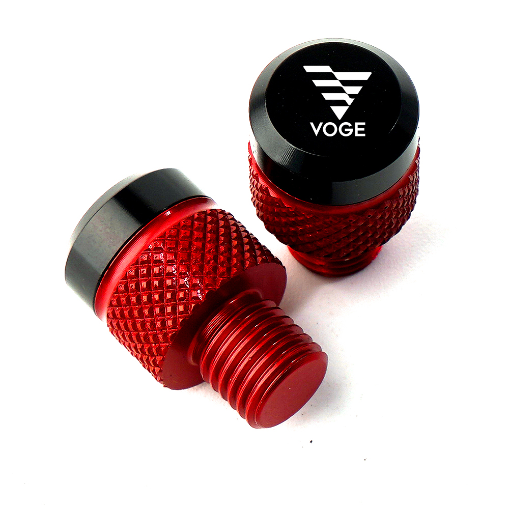 CNC para Loncin Voge 900 DSX 525 Voge 500R 300RR 250RR 180RR 300AC espejos de motocicleta agujero tornillos tapas espejo agujero cubierta: Rojo