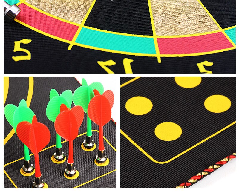 12/15/17 Inch Magnetische Dartbord Darts Pak Dubbelzijdig Massaal Dartboards Darts Plaat Van Veiligheid Dart Veiligheid Game board Speelgoed
