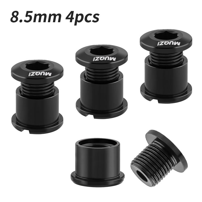 MUQZI 4/5PCS Kettingblad Bouten Enkele Dubbele Kettingblad Schroeven Mountain Road MTB Crank Bouten 6.5/8.5mm