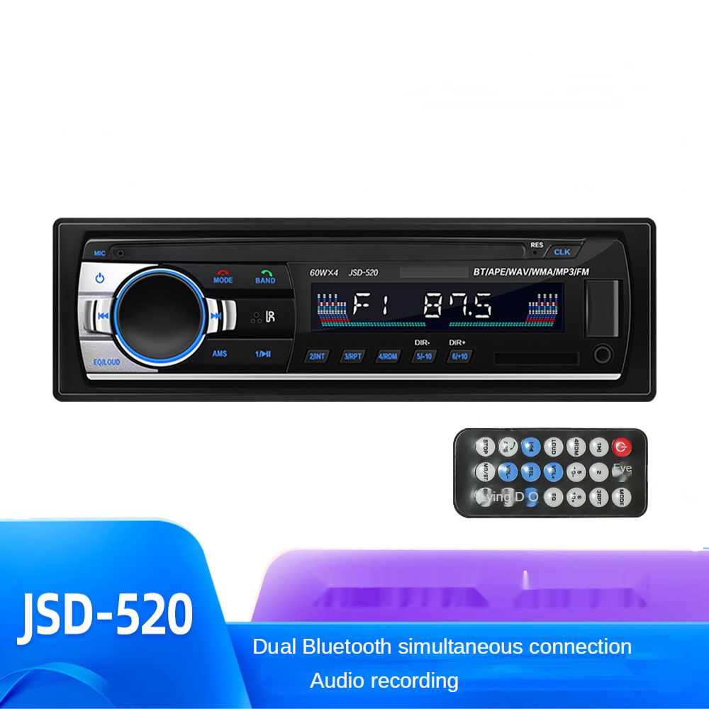 JSD520 Auto Bluetooth MP3 Player Card U Disk Auto Radio In Plaats Van Cd Dvd: Default Title