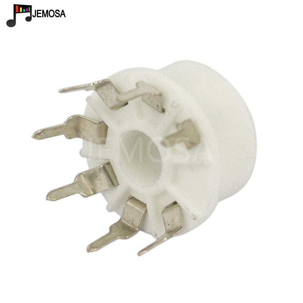 10 pçs cerâmica tubo de vácuo soquete 7 pinos base da válvula GZC7-1B-Y para b & w imagem tubo 6j1 6j2 6j3 6x4 6z4 6h2 tubo de vácuo amplificador