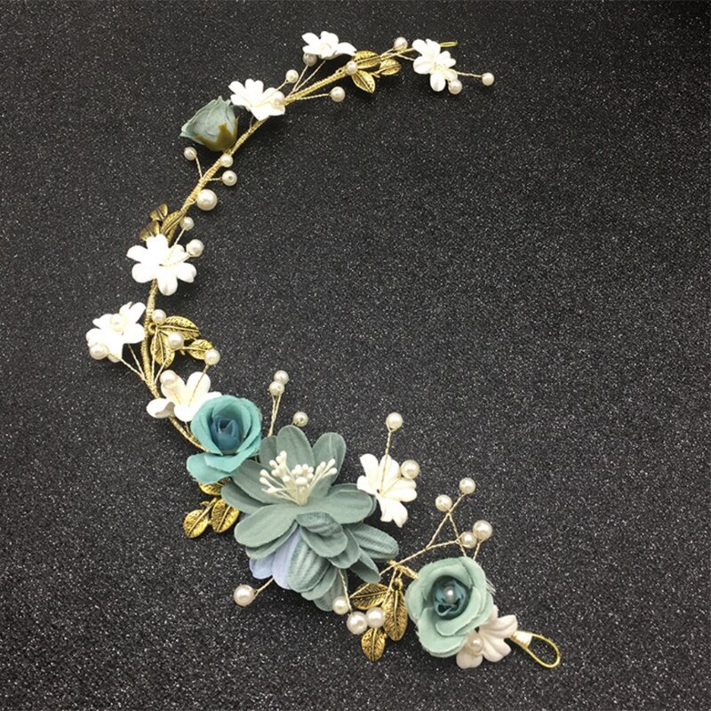 Bruid Haarband Bloemen Handgemaakte Bloem Hoofddeksels Vrouwen Sieraden Bruiloft Hoofdband