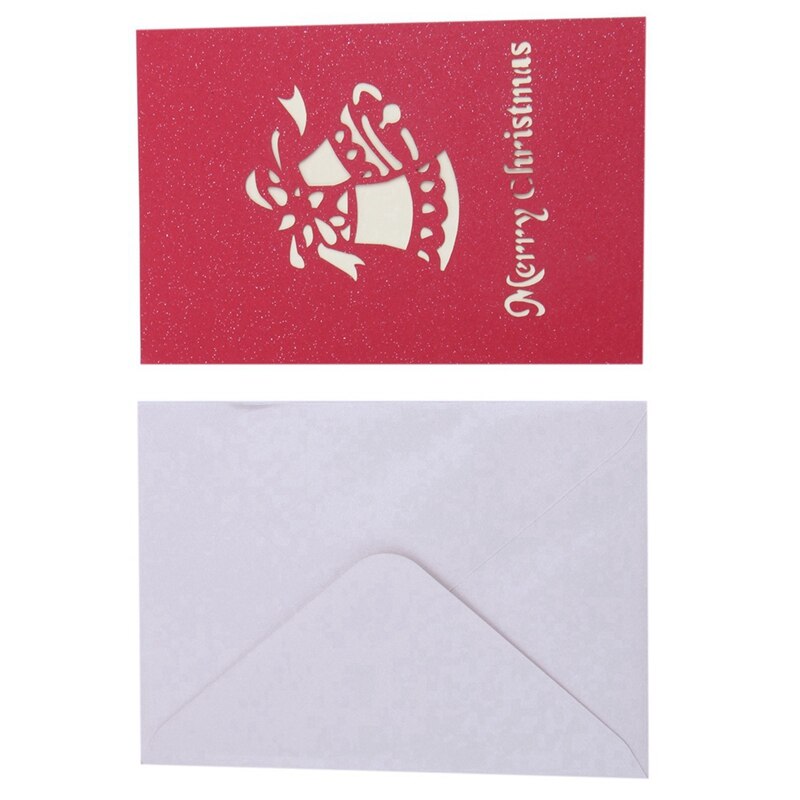 2 Pcs 3D -Up Christmas Tree Greeting Cards Cards Souvenirs Postcards, 15 X15Cm & 10 X 15Cm