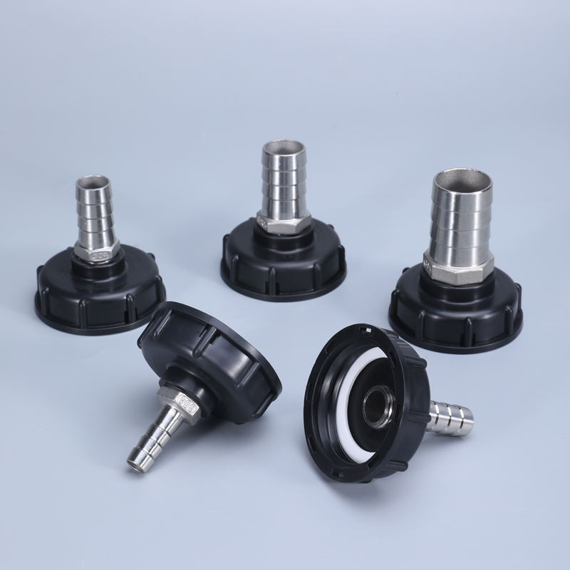 S60x6 Grobgewinde IBC Wassertankadapter 1/2" 3/4" 1" Gartenschlauch Rohrverschraubungen Abflussanschluss