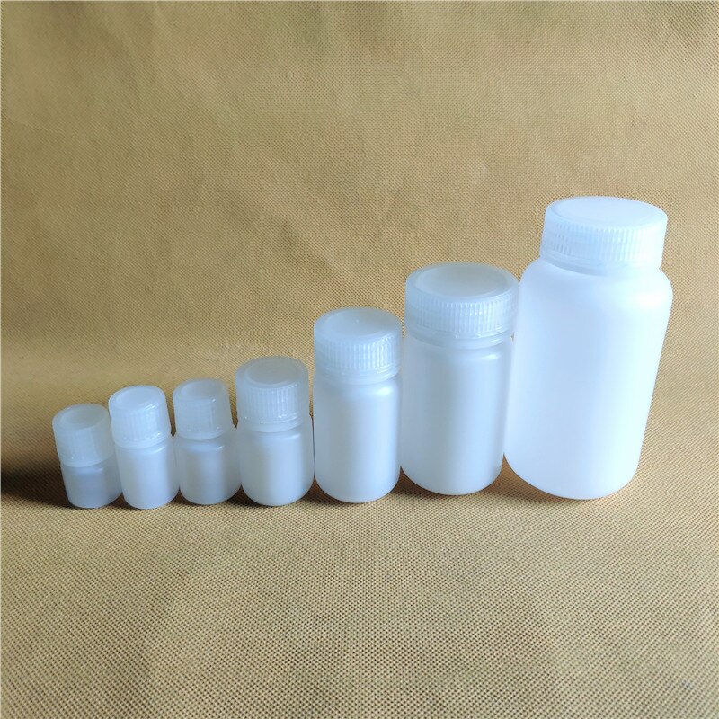 10 stk. 10ml hvide pp plastik kemiske reagensflasker, kemi polypropylen prøveflaske