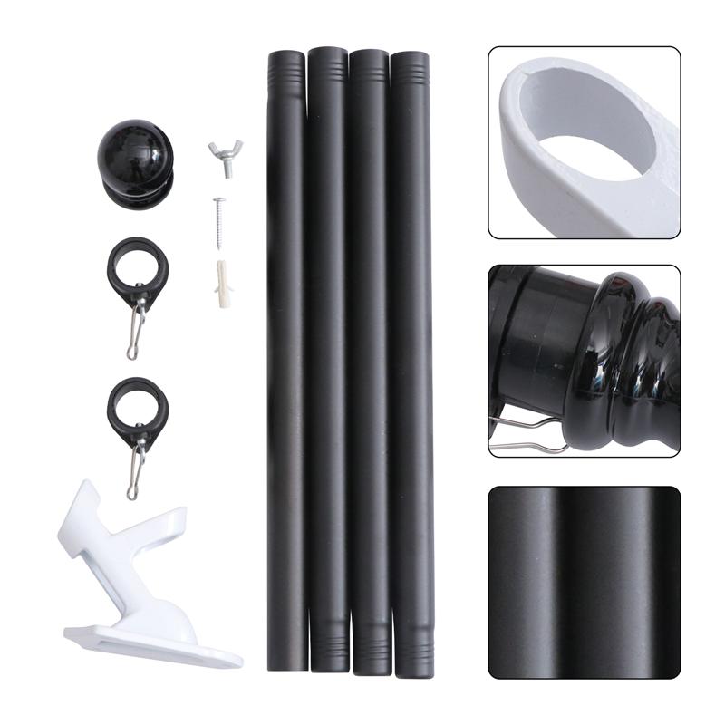 1 Set Vlaggenmast Kit Outdoor Wirwar Professionele Spinning Vlaggenmast Beugel Vlag Pole Houder