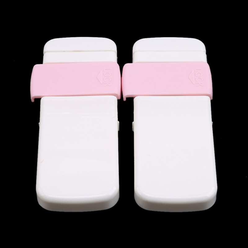 2 uds. Candados sólidos para nevera, armario de seguridad para bebé, cerradura de seguridad para niños pequeños, puerta, ventana, armario ropero: light pink