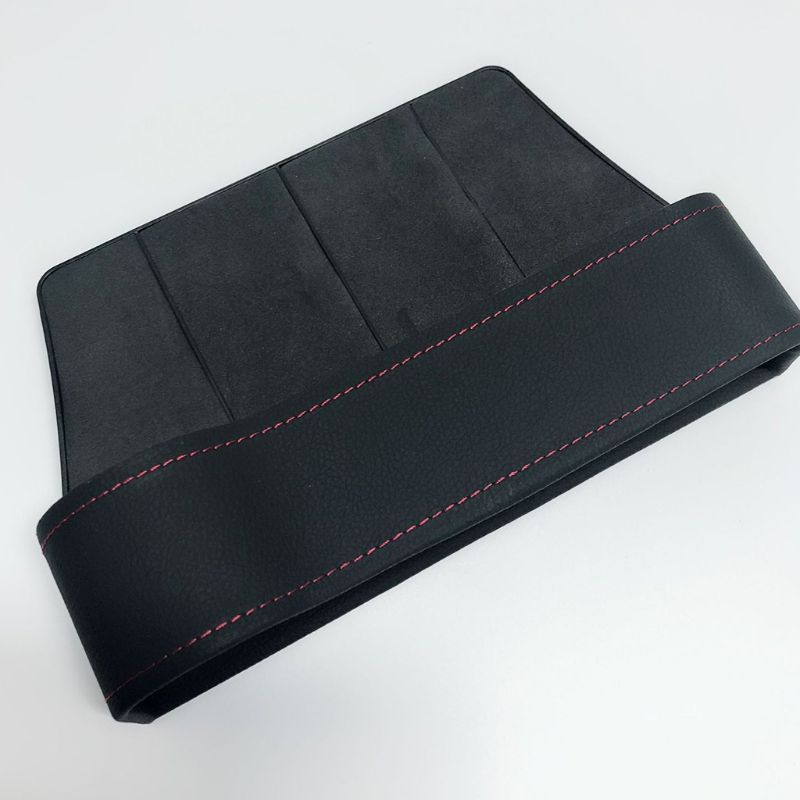 Multifuncional assento de carro organizador enchimento bolso couro do plutônio auto console lateral catcher caixa armazenamento titular recipiente