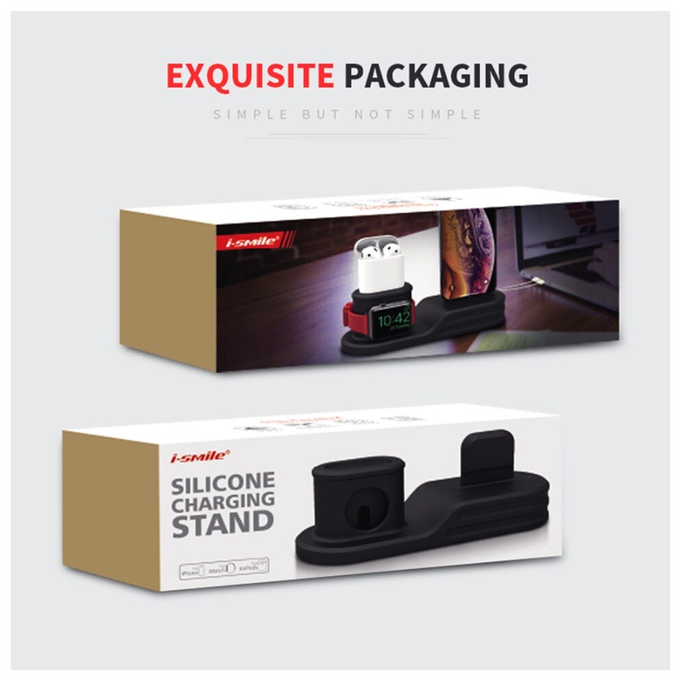 Horloge Accessoires Voor Apple Horloge Band 4 3 5 Iwatch Band Strap Airpods Iphone Xs Xr X 11 8 7 siliconen Charge Station