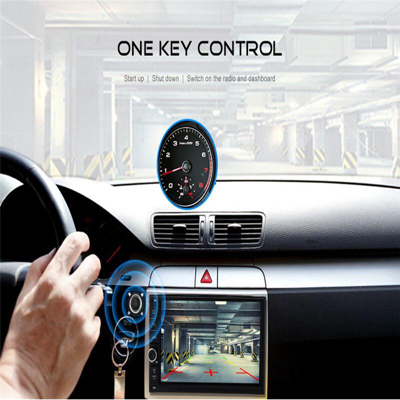 Auto Car Anti-theft Burglar System Alarm Engine Starline Push Button Start Stop RFID Lock Ignition Switch Keyless Entry System