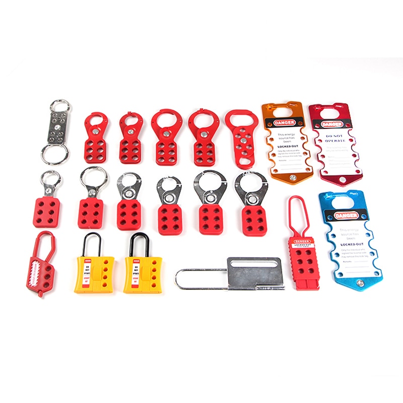 Lockey billig isolering pp stål aluminium säkerhet nylon hasp lockout tagout loto energi isolering lås