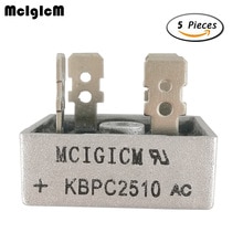 MCIGICM 5PCS 25A 1000V diode bridge rectifier kbpc2510