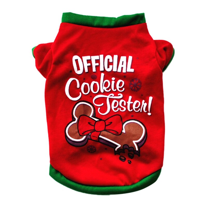 COS Props Kerst Honden Vest Kostuum Leuke Cartoon Shirt Jurk Xmas Kleding Voor Kitty Hond