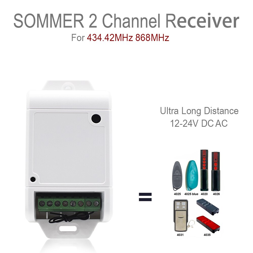 Sommer 434-868Mhz Signaal Compatibel Ontvanger De Originele Ontvangers Van 434.4Mhz En 868Mhz Kan Worden Vervangen