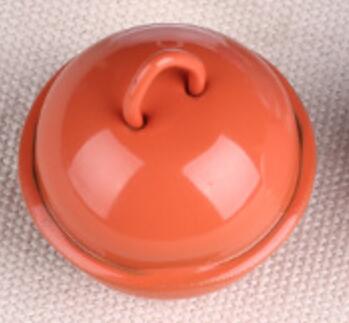 Cloches colorées pour chat Gog Pet | Gros clochette Jingle pour fête, décoration, artisanat bricolage, 10 pièces/lot, de 22mm: orange