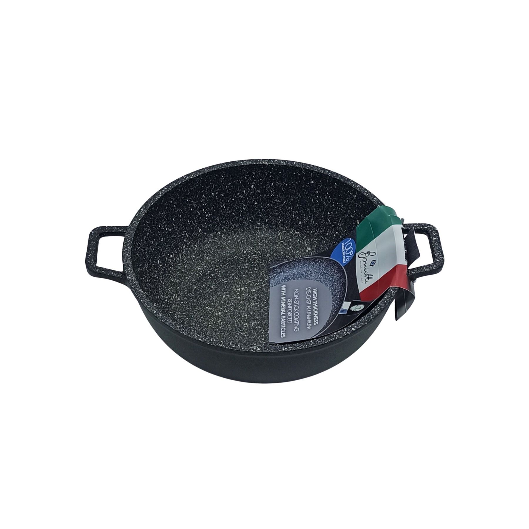 Anti-pansement Tegame pressofuso en pietra boniotti avec fond 8mm. Gaz e forno