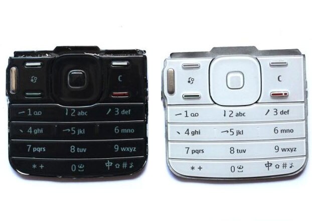Toetsenbord Toetsenbord Knoppen voor Nokia N79 Wit Zwart