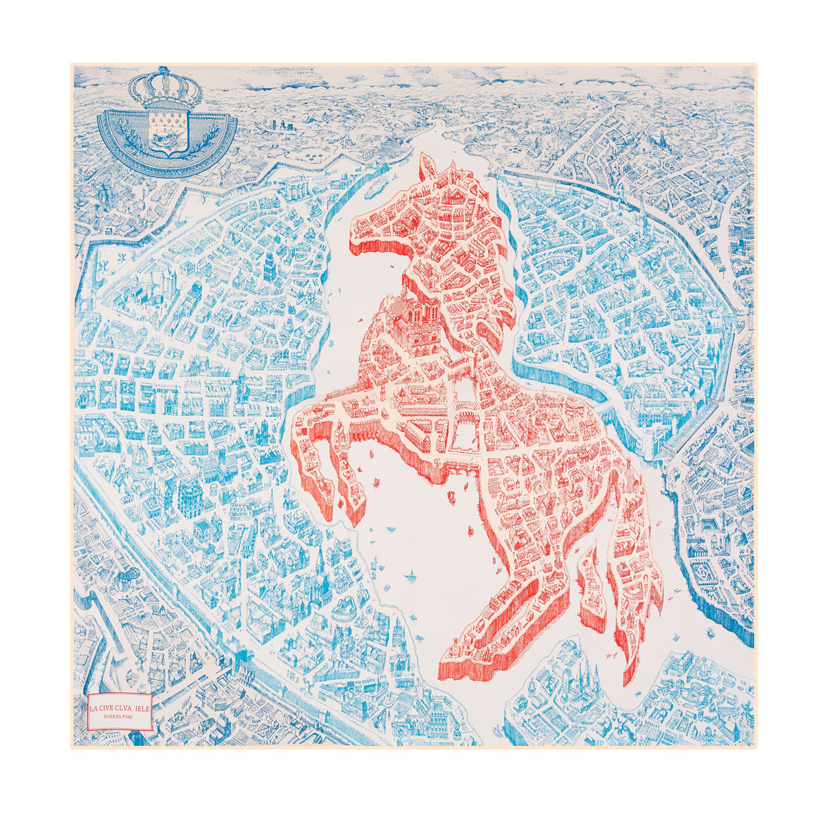 90Cm Drie Giraffen Hijab Sjaal Vrouwen Bandana Handgemaakte Gekruld Twill Zijde Vierkante Sjaal Luxe Foulard Hoofd Sjaals Sjaal: Rood