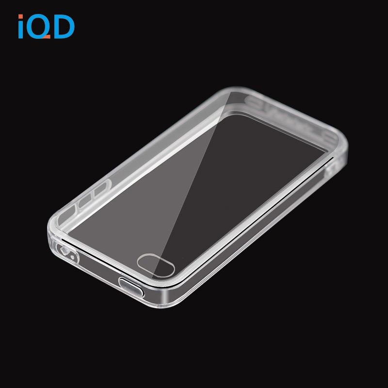 IQD Voor Apple iPhone 4S 4 Case, krasbestendig Slim Clear Case Voor iPhone 4 cover tpu Crystal Clear Soft + harde combinatie