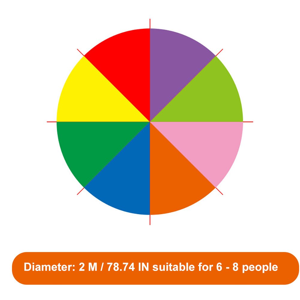 Diameter 2M/3M/3.6M Regenboog Parachute Run Spel Grote Ronde Parachute Voor Kinderen Met Handgrepen educatief Teamwork Spel Voor Kinderen: 2M