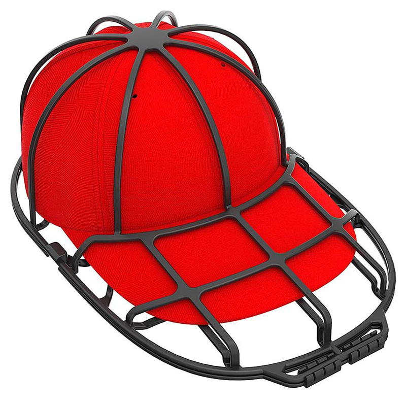 Hoedenwasmachine, huishoudelijke producten, wasaccessoires, anti-vervorming hoedenbeschermingsframe, stevig frame: Black