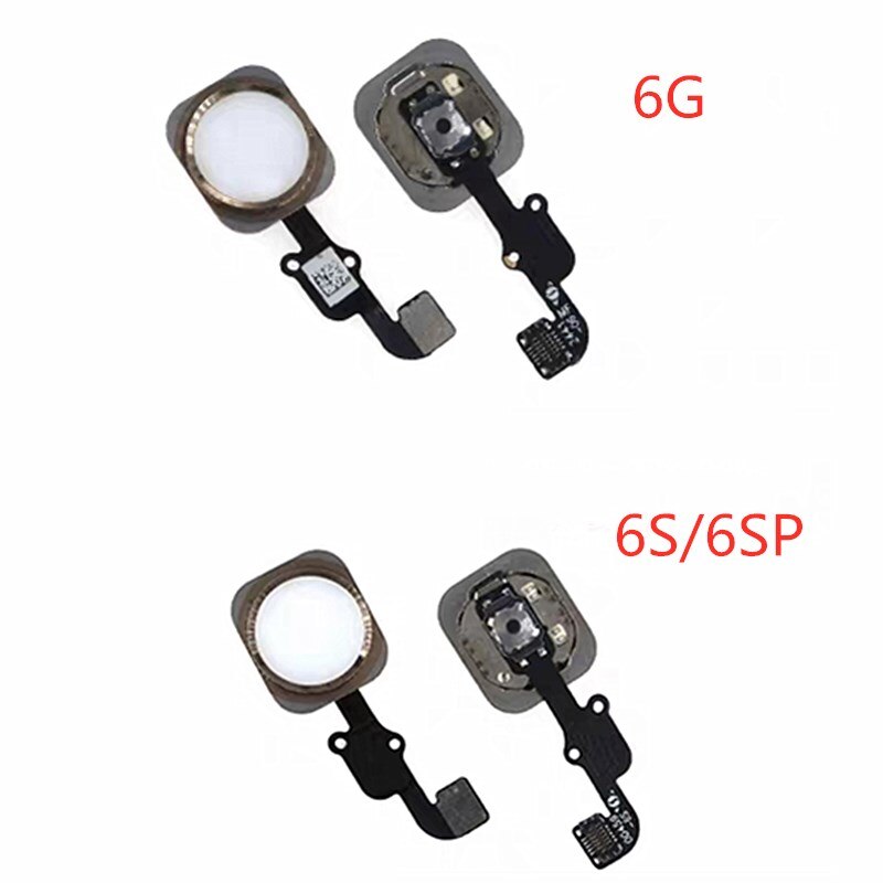 Cable flexible para botón de inicio para iphone 6 G6 /6P/ 6S/6S plus, botón de retorno, tecla de Sensor de ID táctil, botón de inicio, ensamblaje de cinta