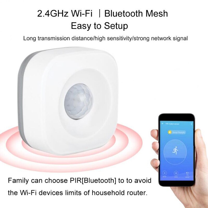 Voor Tuya Wifi Pir Motion Sensor Draadloze Infrarood Detector Security Inbraakalarm Sensor Smart Leven App Controle