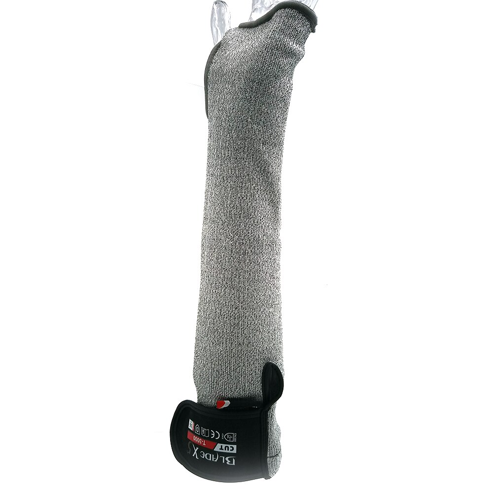SAFETY-INXS Work Safety Arm Guard Sleeve Level 5 Anti-cutting Protective13 Gauge Cut-resistant Arm Sleeve 45CM