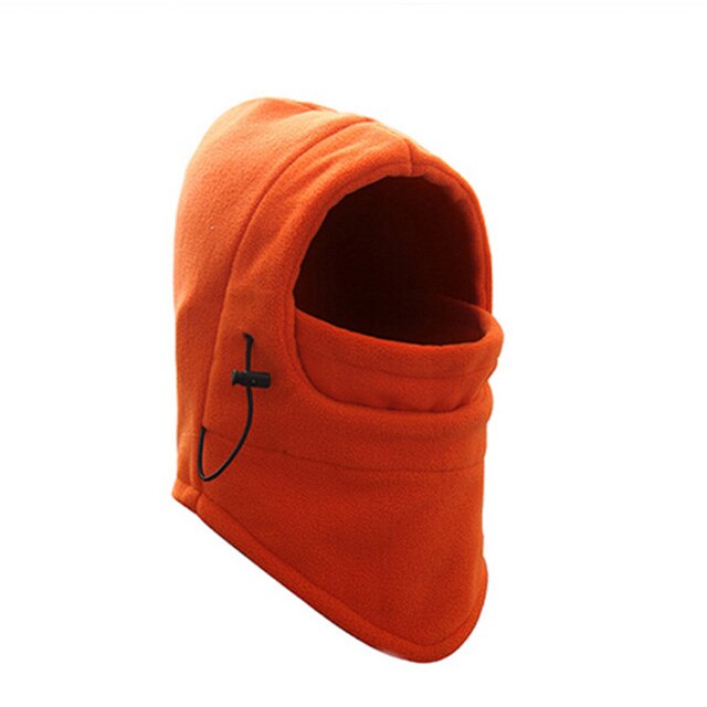 Nuovo berretto sportivo invernale copricapo da corsa all'aperto cappello in pile caldo sciarpa cappello da bici da sci da corsa caldo per uomo e donna: Orange - 1Pcs