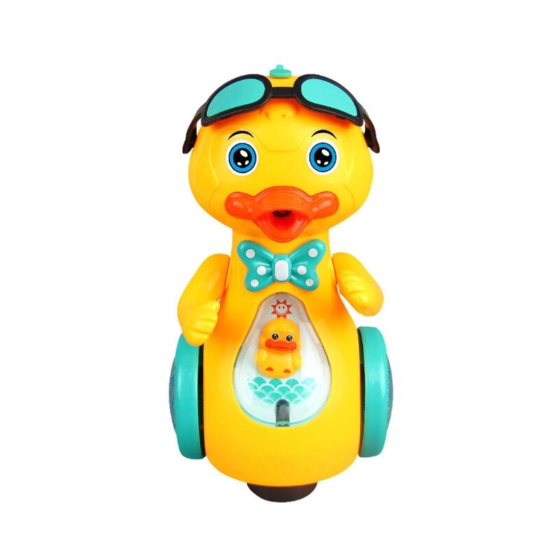 Elektrische Eend Bubble Machine Spuiten Muziek Verlichting Speelgoed Automatische Bubble Blower Kids Kinderen Speelgoed: YL