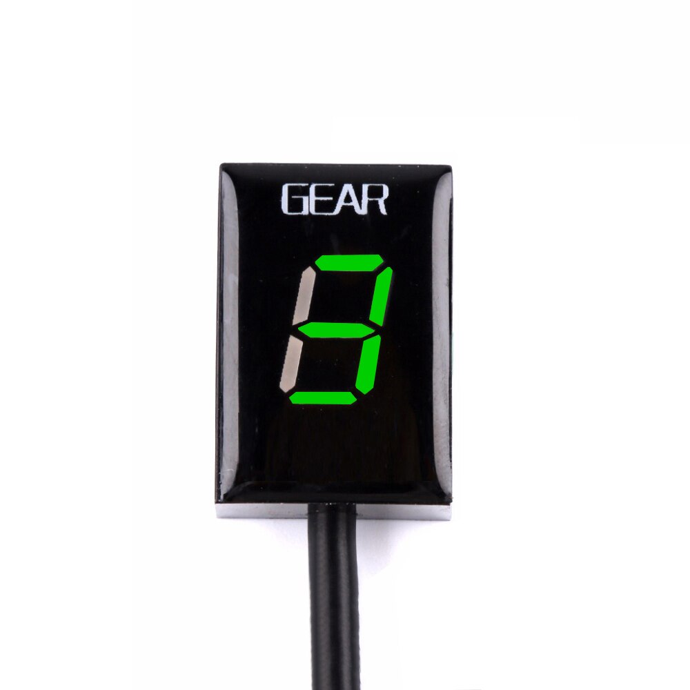 Indicador de marchas de velocidad para motocicleta Kawasaki, montaje directo de la Ecu de 1-6 velocidades para Kawasaki Z300, ER6N, Z1000SX, Ninja 300, Z1000, Z800, Z750: Green Light