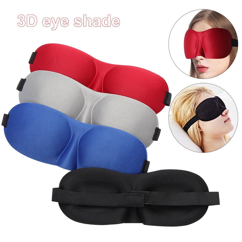 Polyester Schwamm Auge Maske Weich Gepolsterte 3D Schlaf Schwamm Masken Abdeckung Reise Rest Augenbinde Schatten Schlafen Nacht Auge Masken