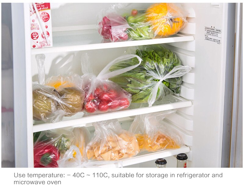 100 pièces paquets pour congélation alimentaire gilet-style conservation sac jetable pause casse-croûte fruits rouleau main déchiré rétrécissement en plastique Mylar