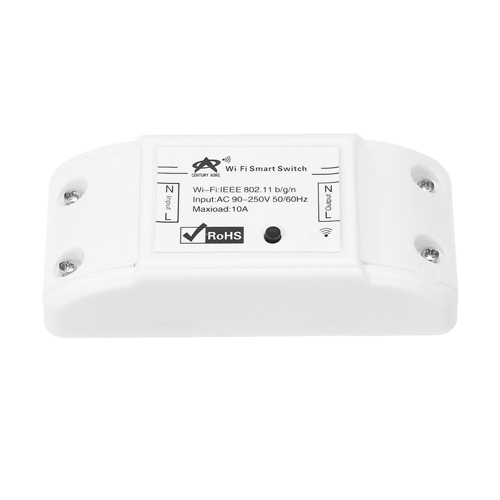 Wifi switch 10a/2200w trådløs fjernbetjening diy relæmodul til app kontrol timer kompatibel smart hjemmeautomatisering
