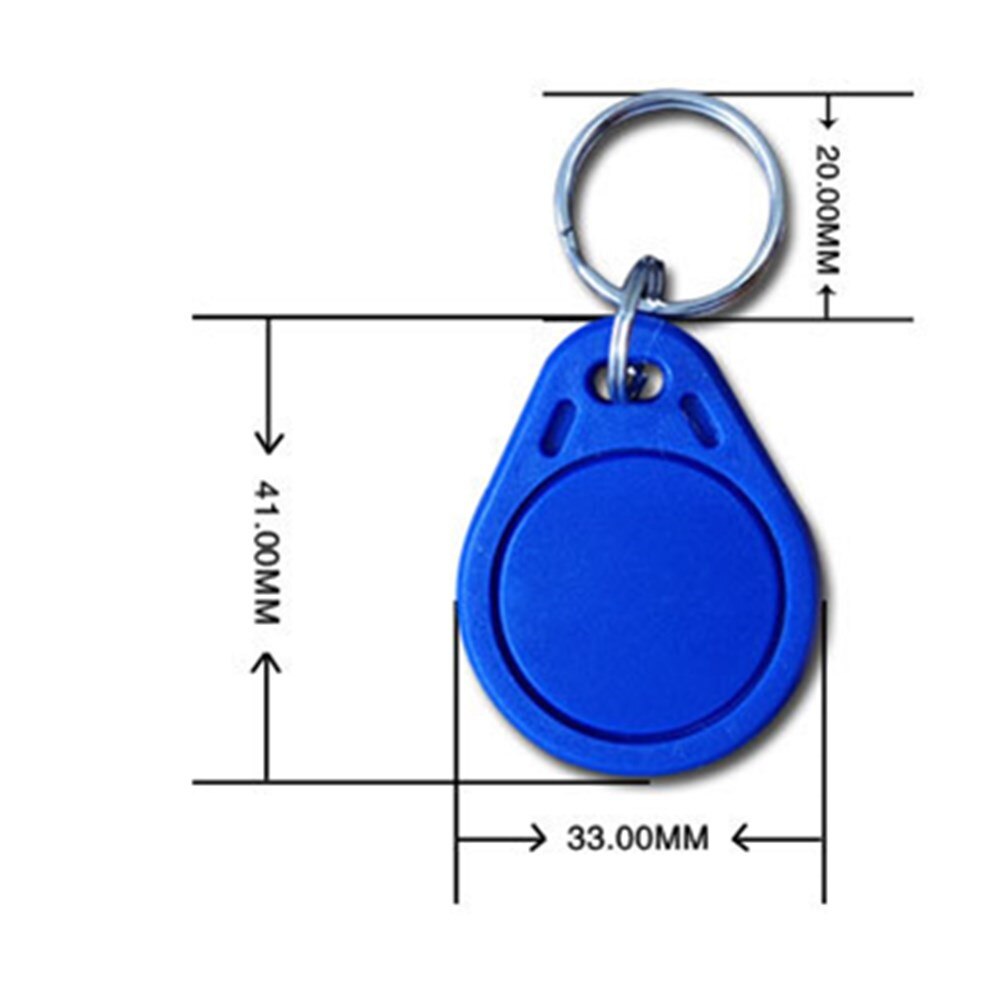 1pcs 41*33*4.3MM EM4100 TK4100 125khz RFID Waterproof Read Only Keyfobs Key Fob EM ID Tag Token Proximity Access Control