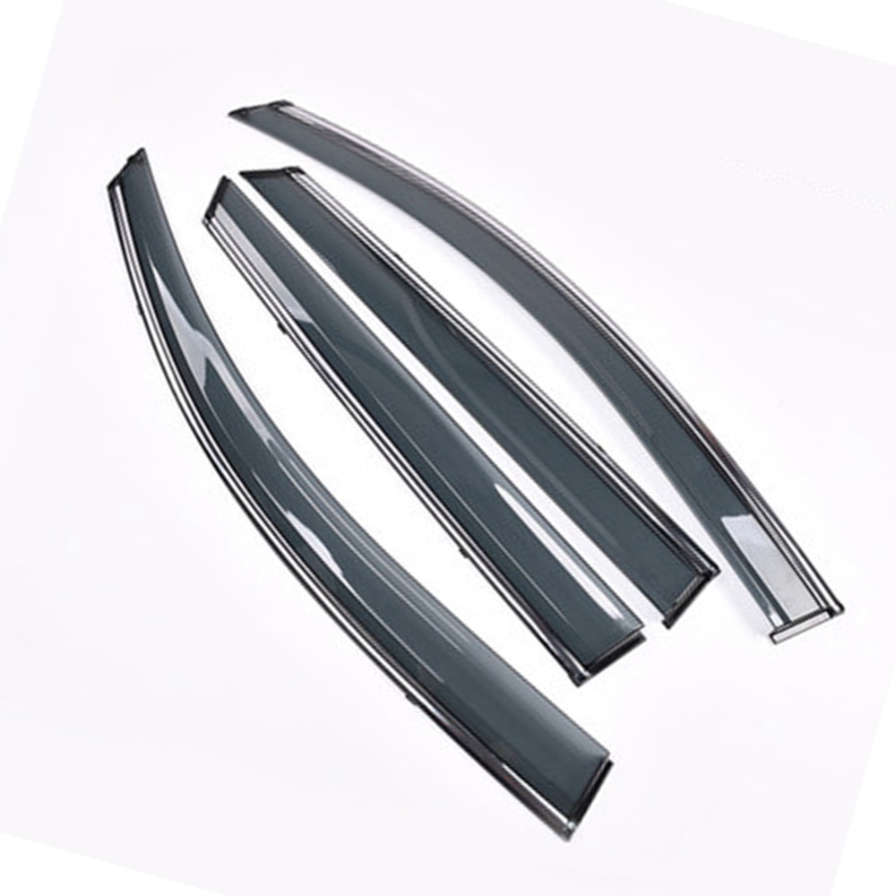 Car Accessories Window Visor Sun Rain Wind Deflector Awning Shield Vent Guard Shade Cover Trim 4Pcs For Hyundai Tucson
