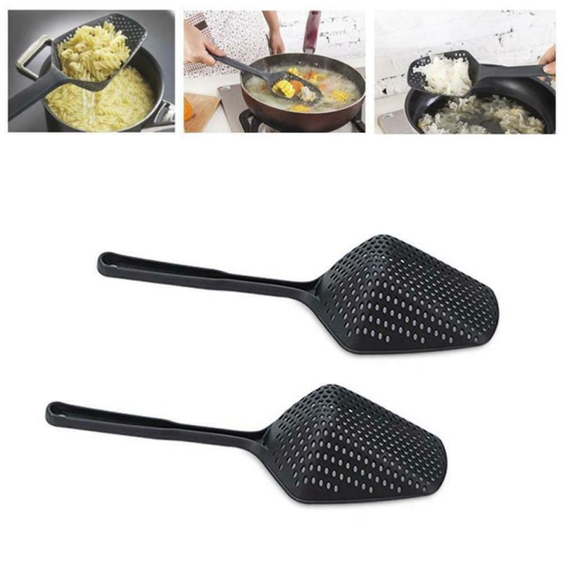 Cooking Shovels Food Strainer Scoop Nylon Spoon Drain Gadgets Large Colander Soup Filter Household Kitchen Accessories
