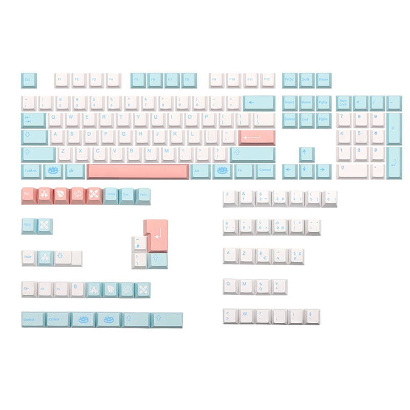 Tapa de tecla para teclado ISO GMK Noel PBT Dye Subb, perfil de cereza, juego de teclas para Qwertz Azerty MX: French