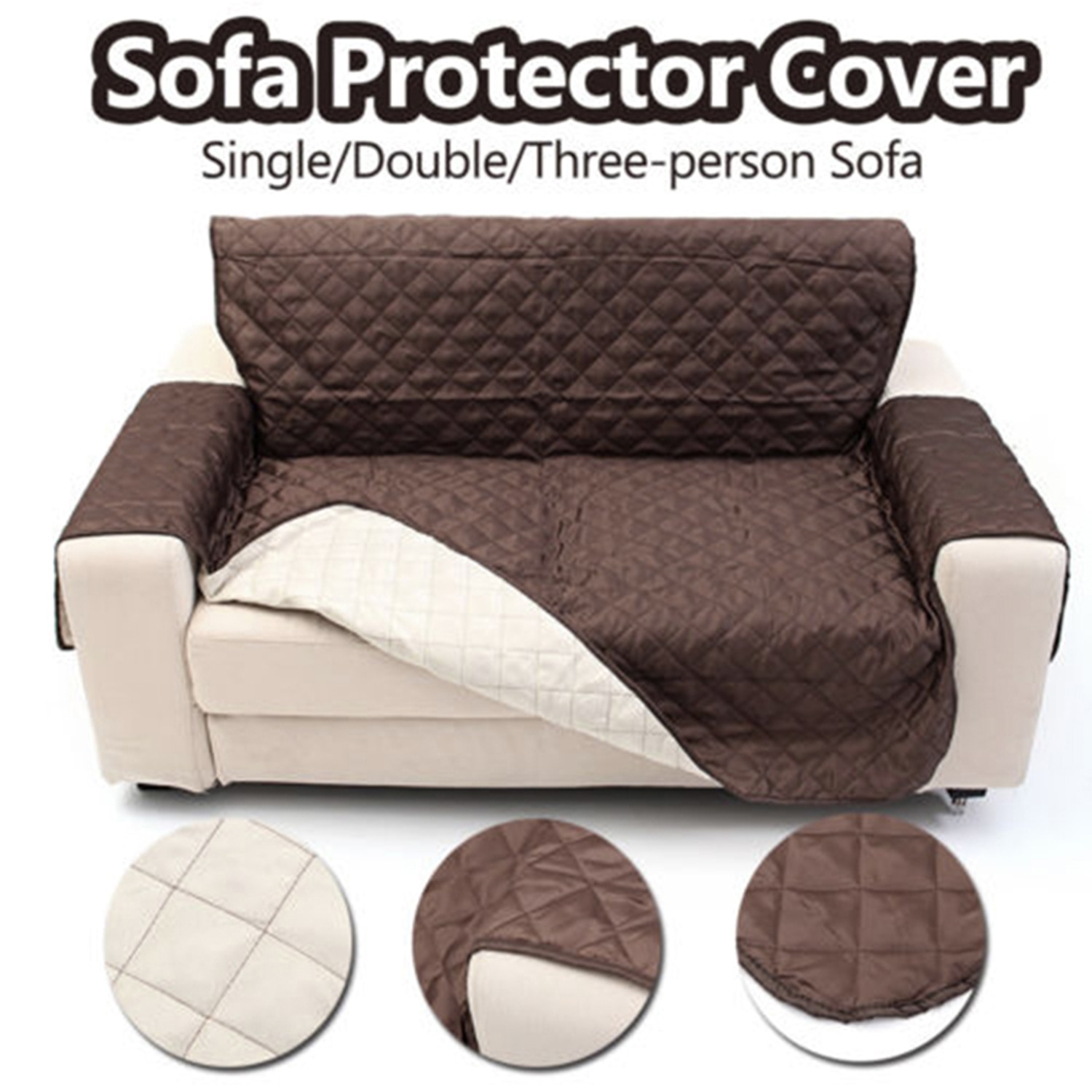 Sofa sofadæksel stol kæledyr kæledyr hundemåtte møbler beskytter vendbar aftagelig armlæn slipcovers 1/2/3 sæde